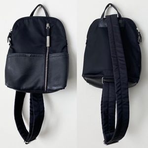 TUTILO NEW YORK One Shoulder Nylon Leather Backpack